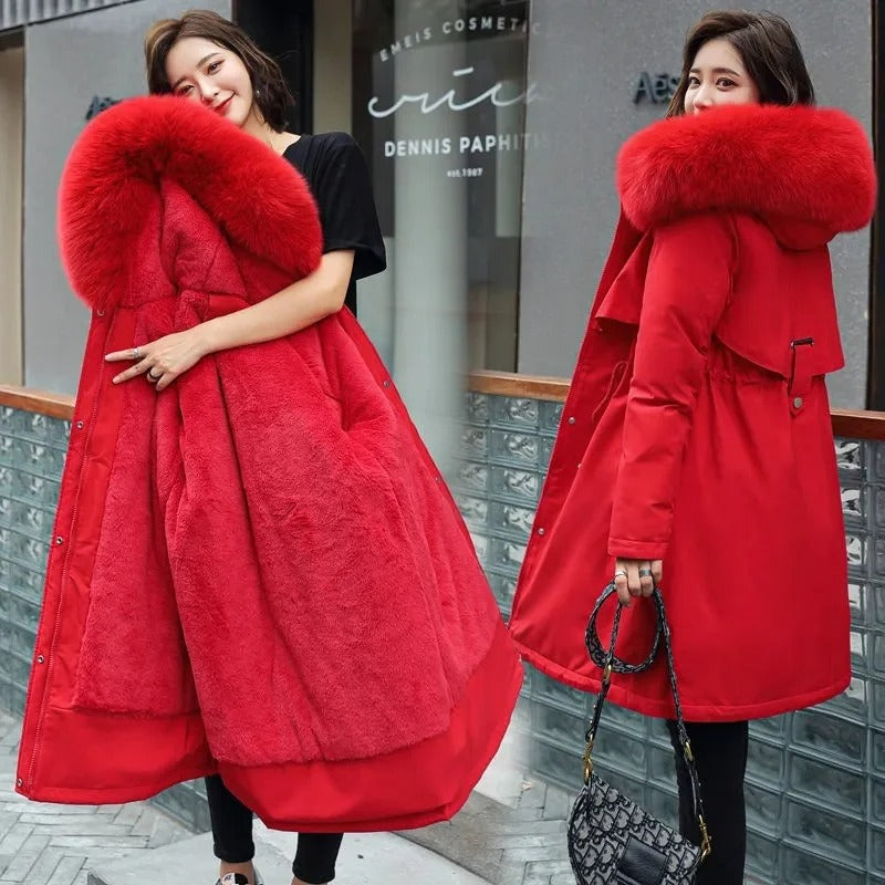 Abigail | Fleece hooded parka for women