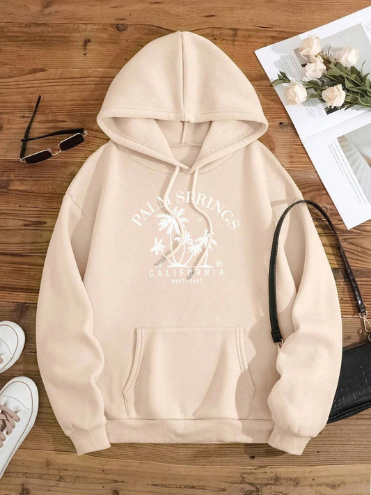 Carla | Oversized hooded sweatshirt with smile print
