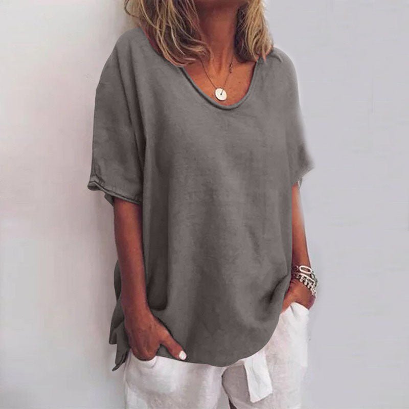 Marcia | Women's Oversized V-Neck Blouse