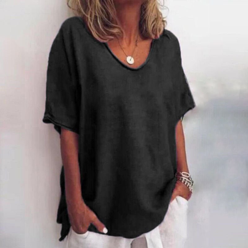 Marcia | Women's Oversized V-Neck Blouse