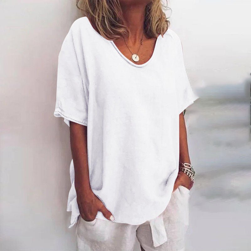 Marcia | Women's Oversized V-Neck Blouse