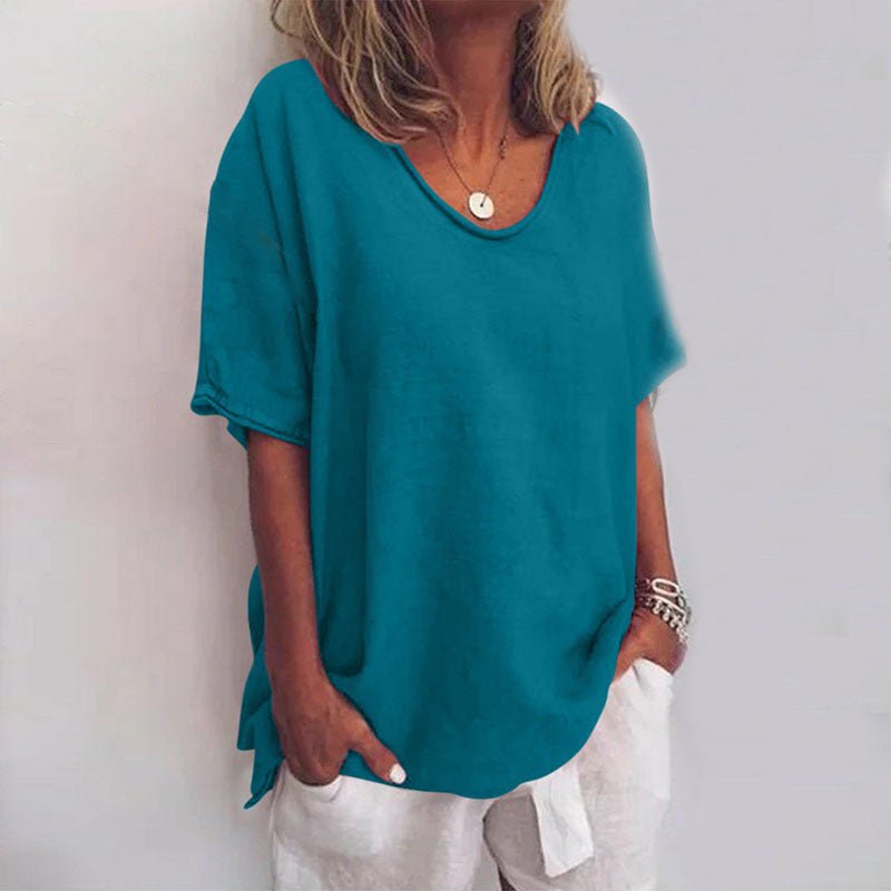 Marcia | Women's Oversized V-Neck Blouse
