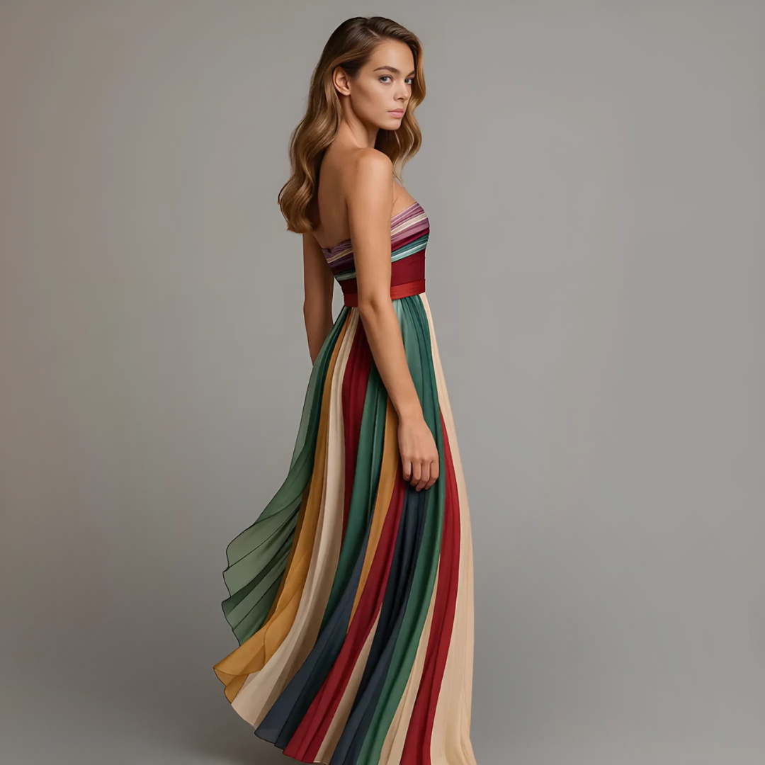 Mariah | Women's Strapless A-Line Maxi Dress