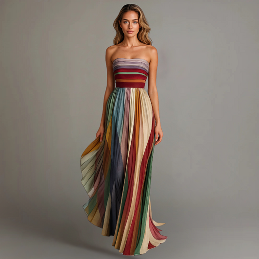 Mariah | Women's Strapless A-Line Maxi Dress