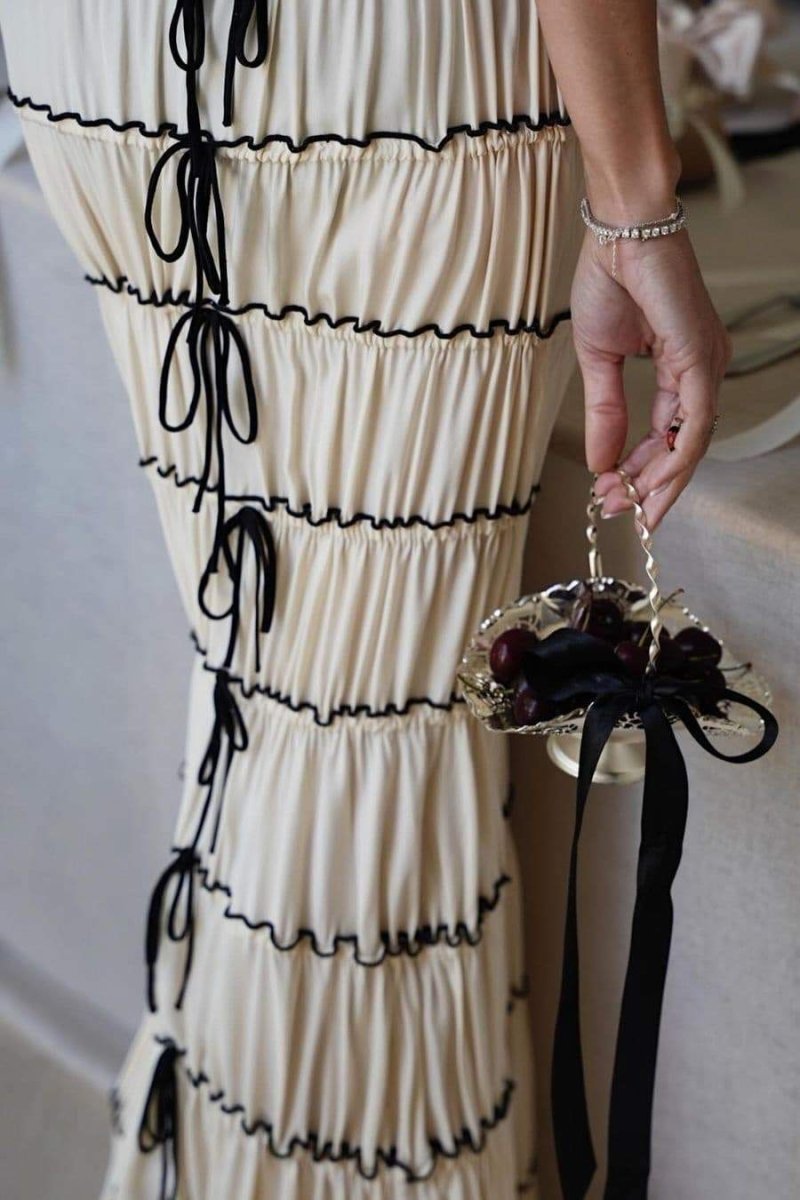 Cecilia® | Maxi Dress With Ruffle Tunnel