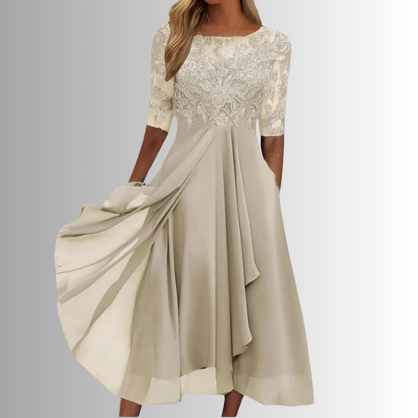 Meredith | Women's A-Line Midi Dress