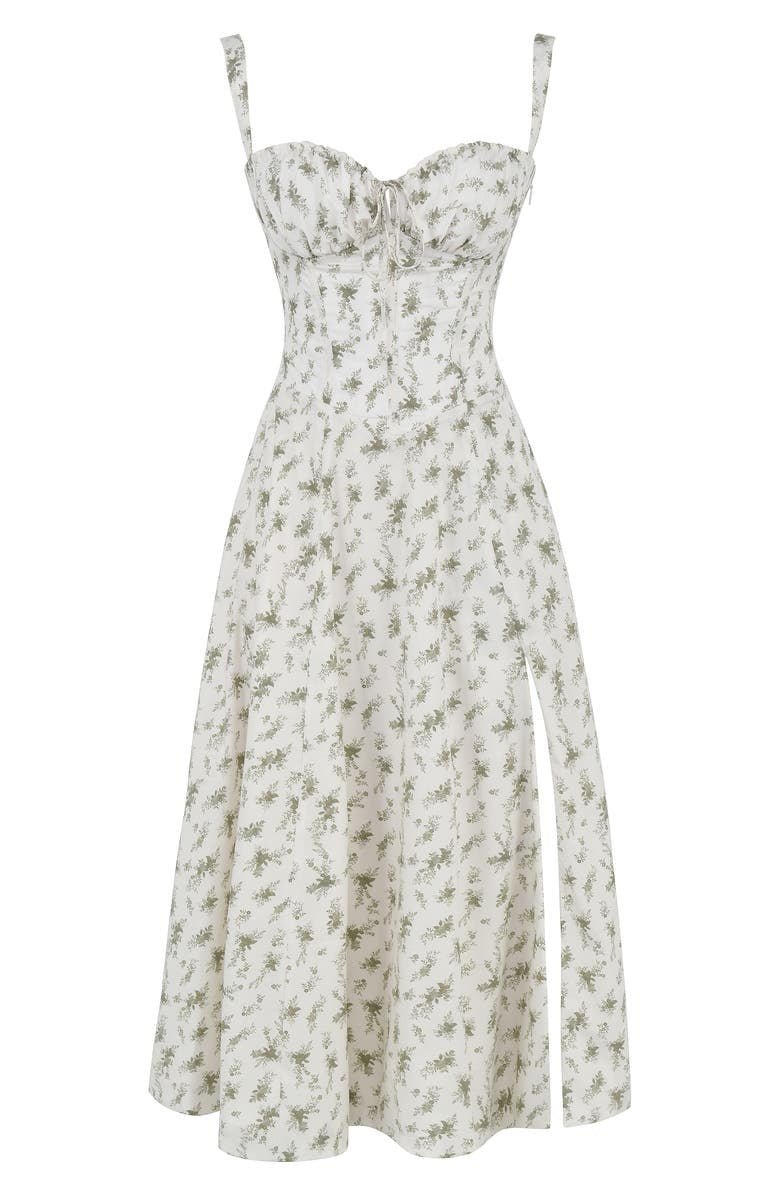 Margaret | Corset Midi Dress - Elegant, figure-flattering style