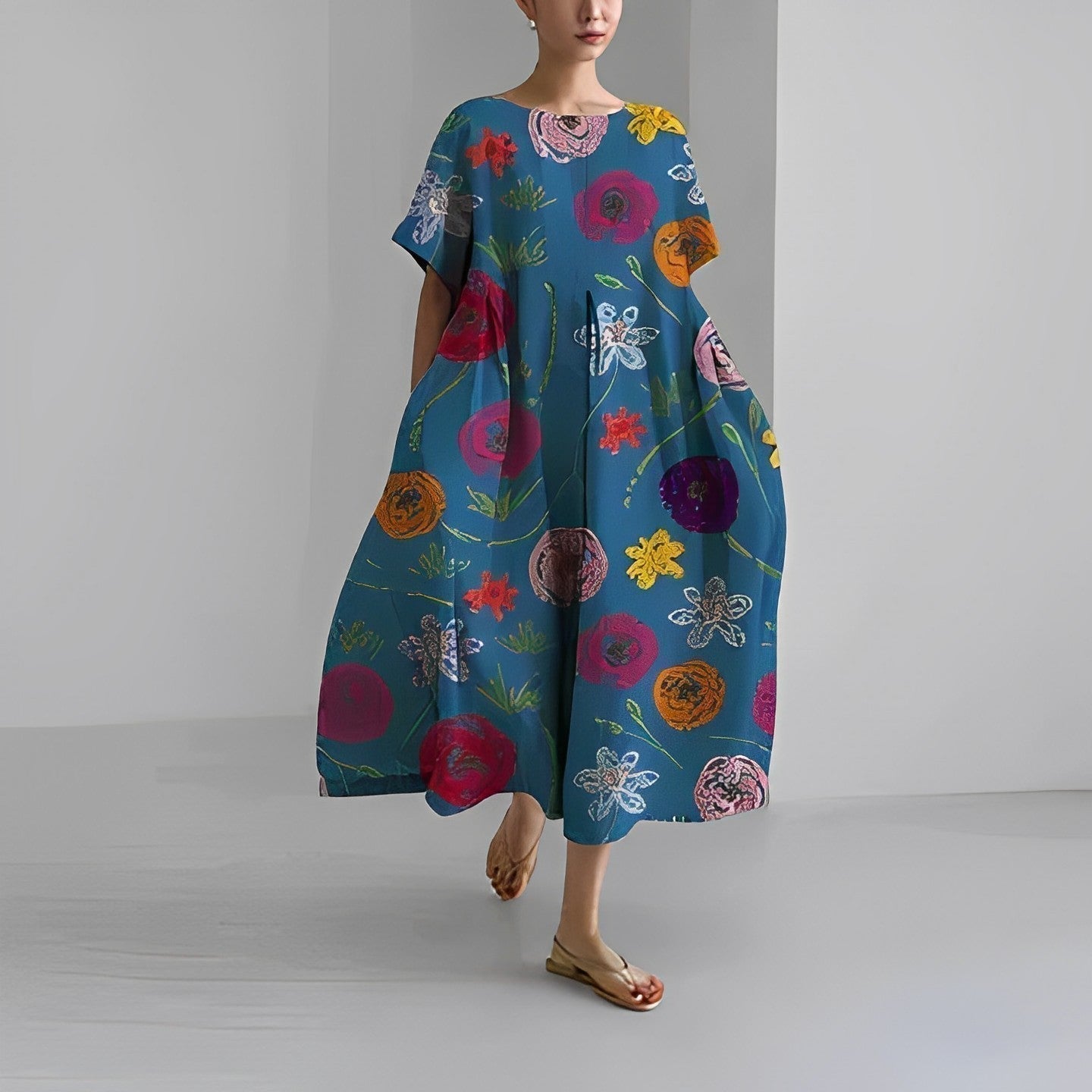 Isabelle® | Women'S Floral Boho Maxi Dress