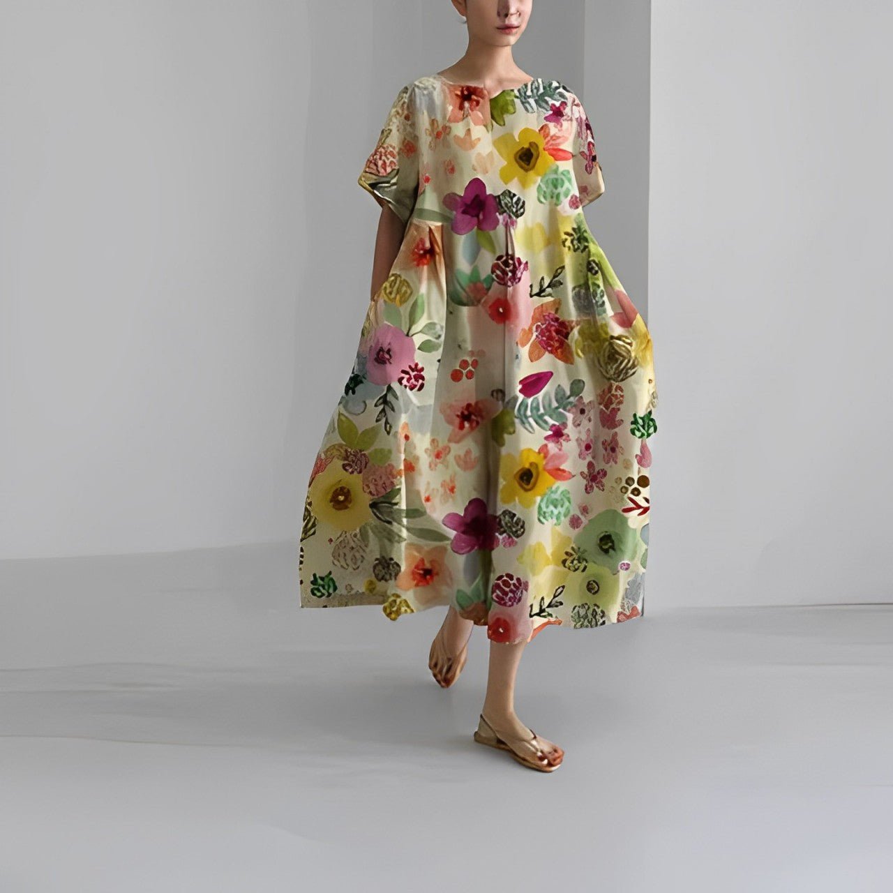 Isabelle® | Women'S Floral Boho Maxi Dress
