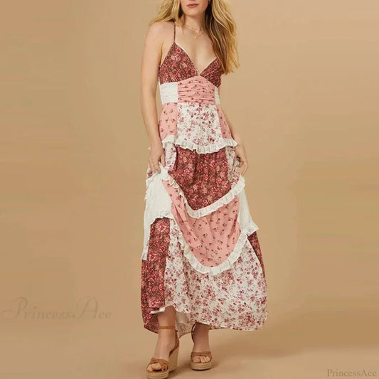 Off-Shoulder Pleated Floral Dress