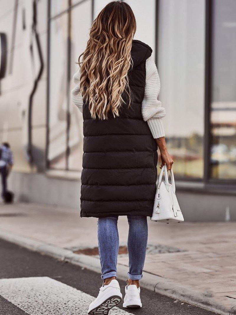 Rosalía | Padded knee-length vest