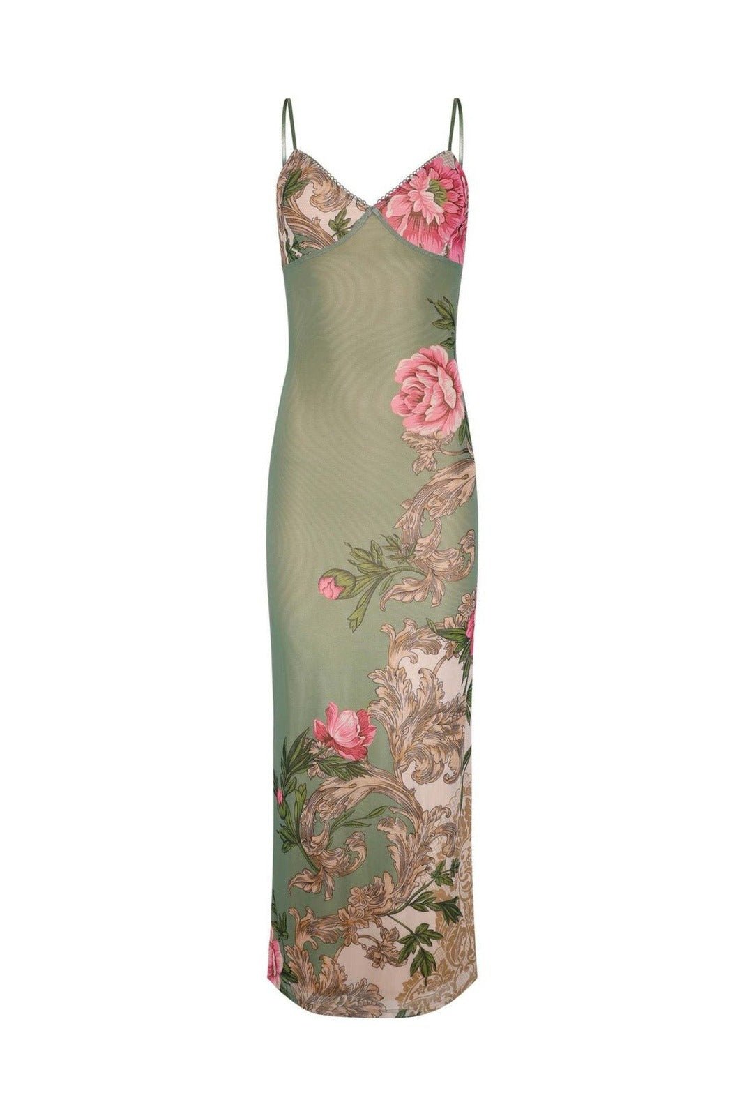 Berta® | Printed, Figure-Hugging Maxi Slip