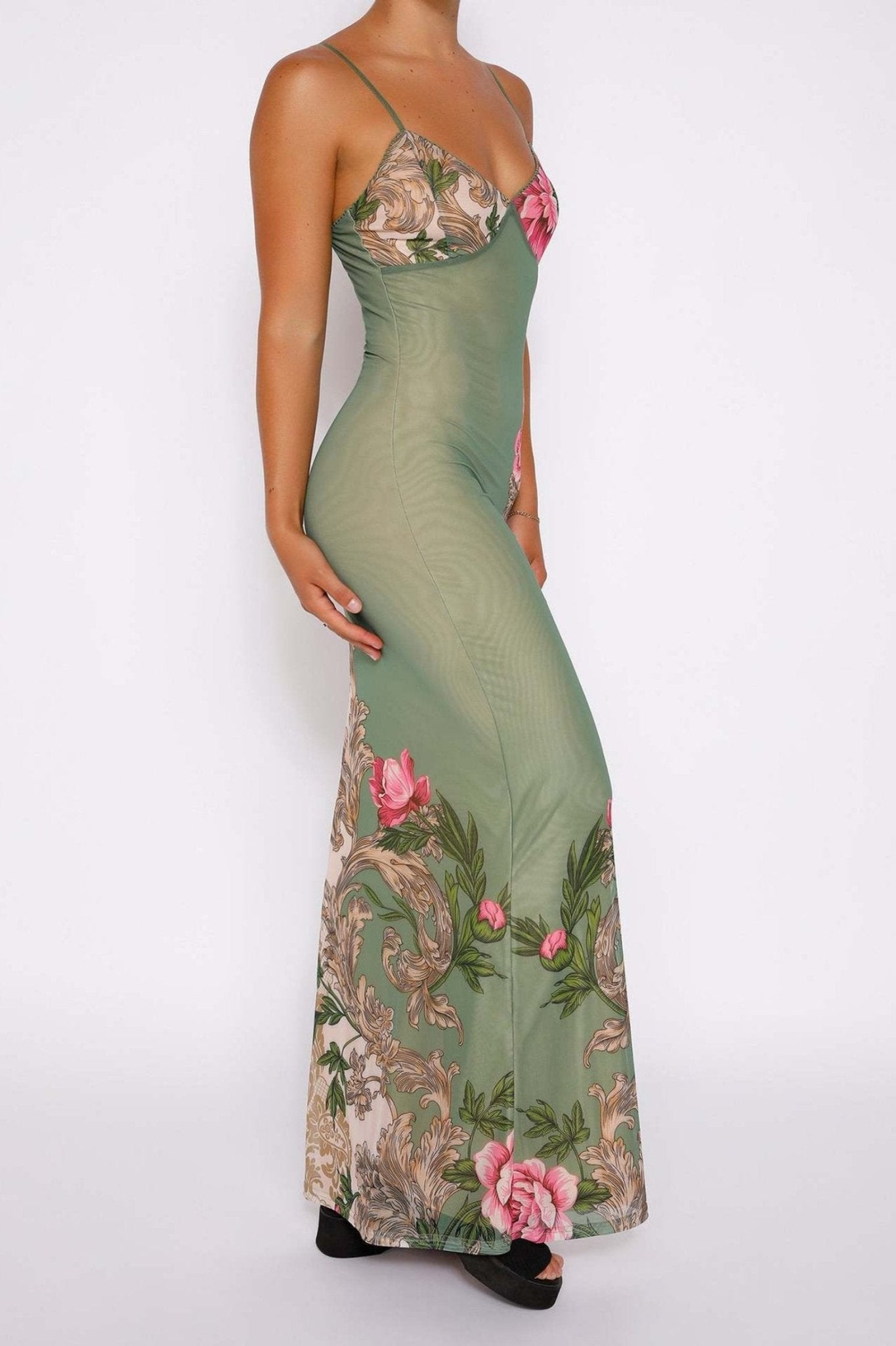 Vera® | Printed, Figure-Hugging Maxi Slip