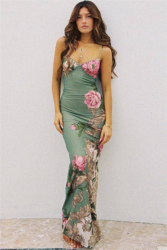 Vera® | Printed, Figure-Hugging Maxi Slip