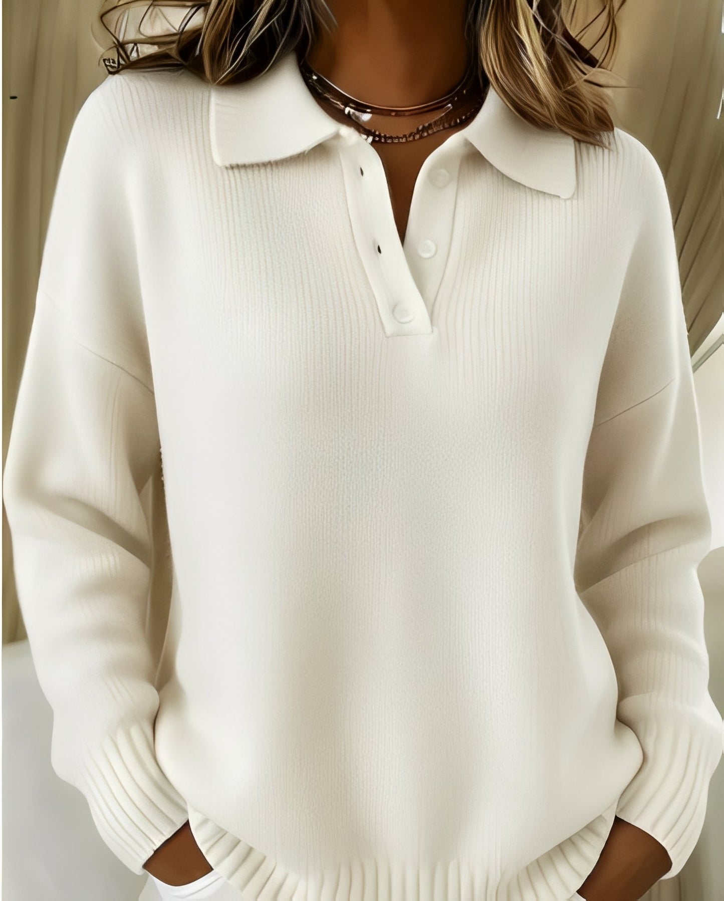 Peggy | Women's Long Sleeve Button-Down Blouse