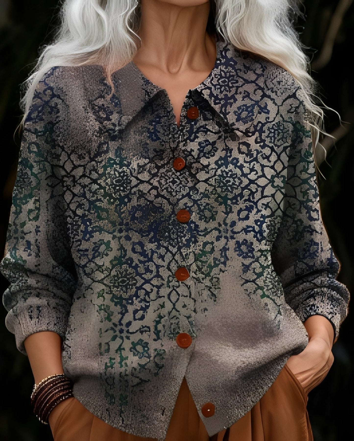 Peggy | Women's Long Sleeve Button-Down Blouse