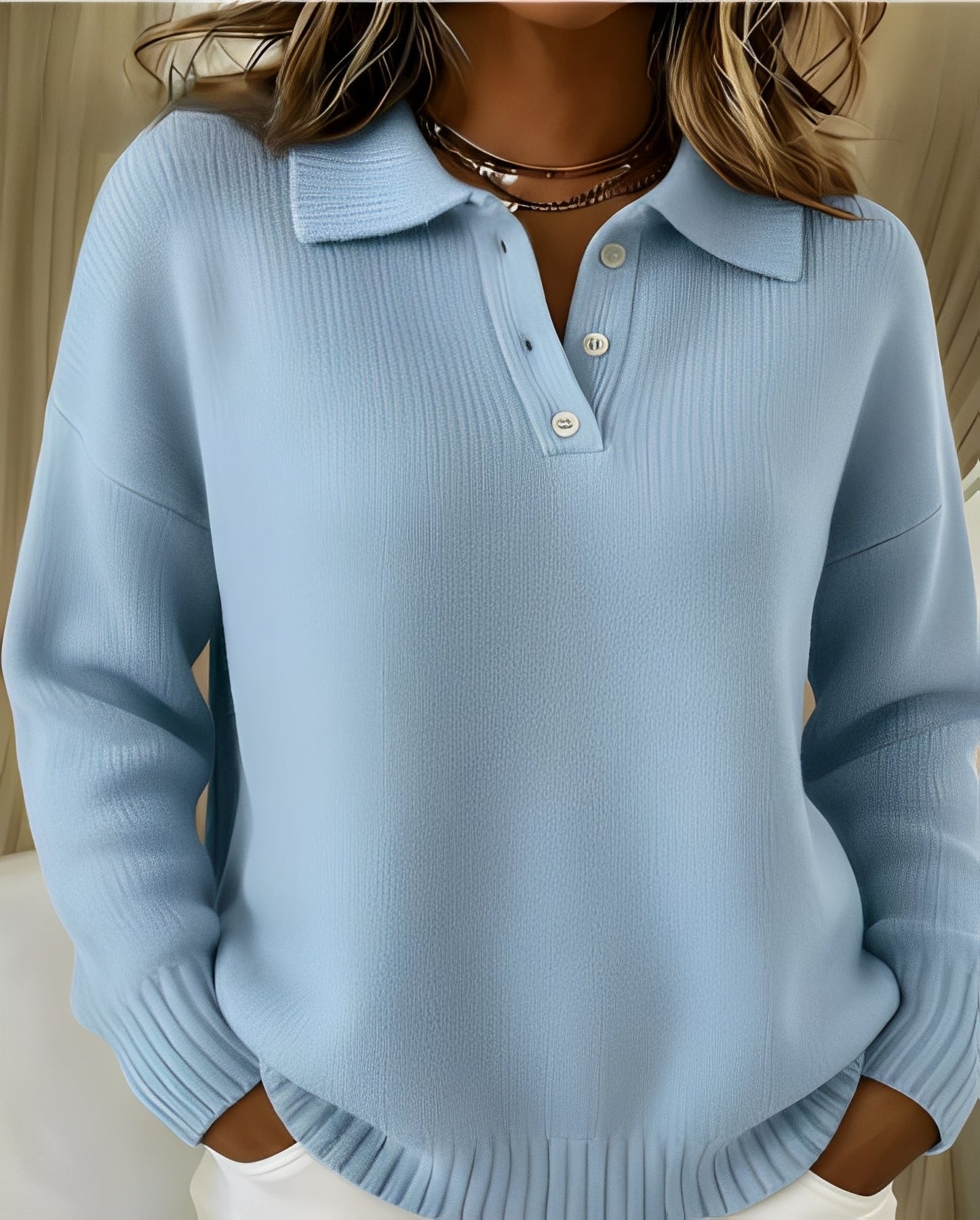 Peggy | Women's Long Sleeve Button-Down Blouse