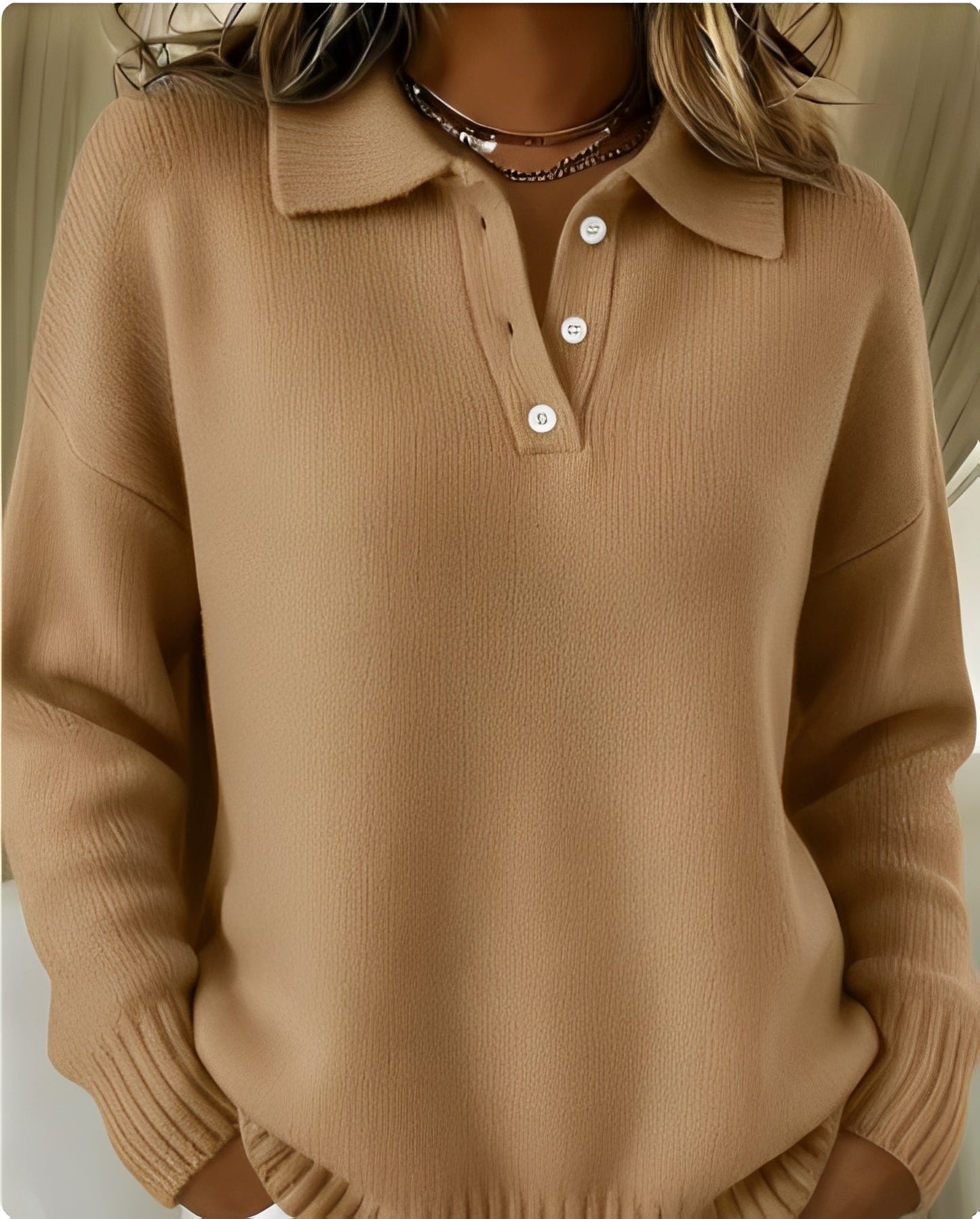 Peggy | Women's Long Sleeve Button-Down Blouse