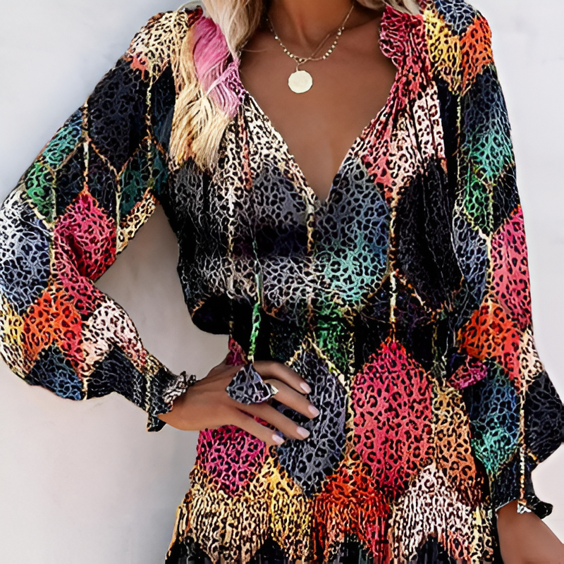 Hana® | Mini Dress Floral Chiffon