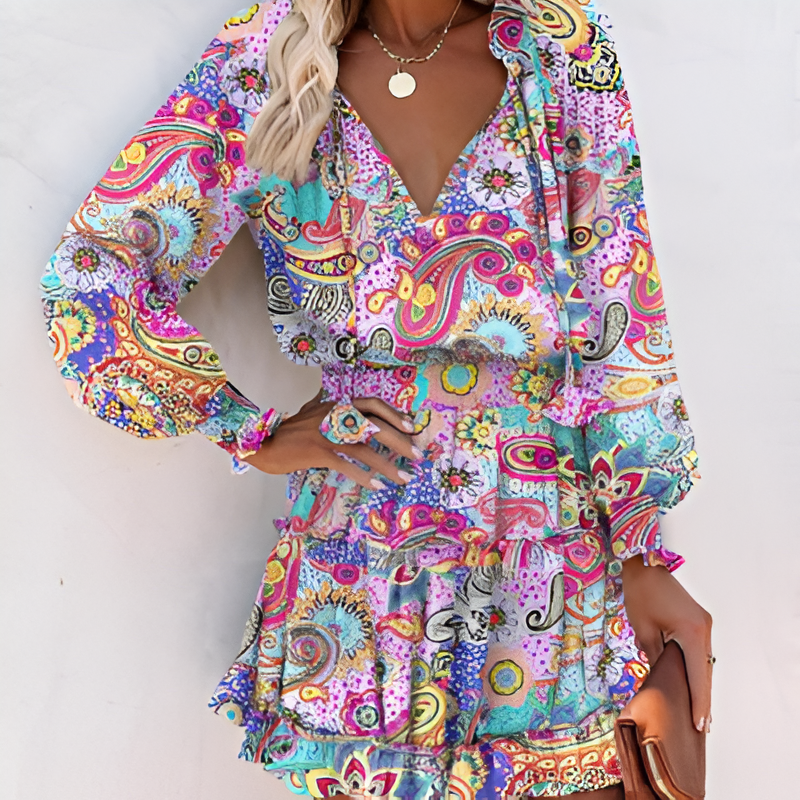 Hana® | Mini Dress Floral Chiffon