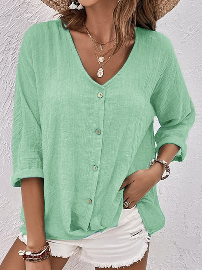 Maria Fernanda® | Chemise in lin aérée with buttons