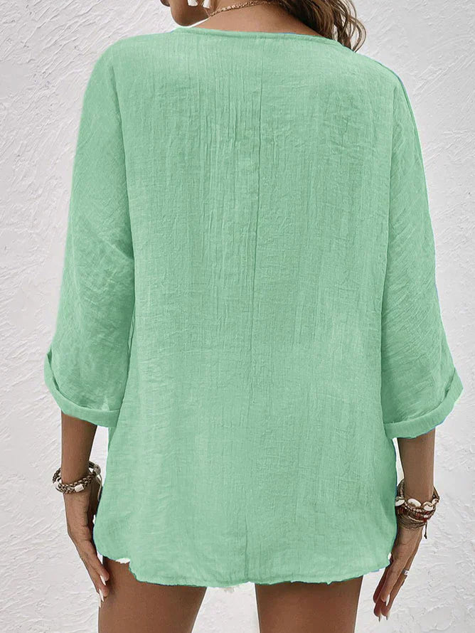 Brunskill® | Linen Shirt With V-Neck