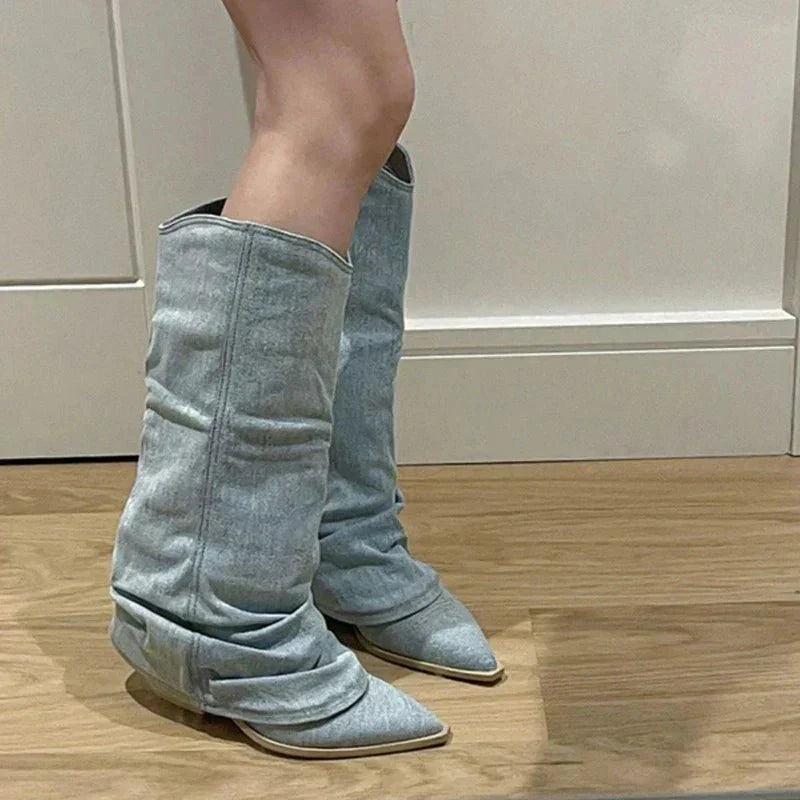 Paula® | Knee high cowboy boots
