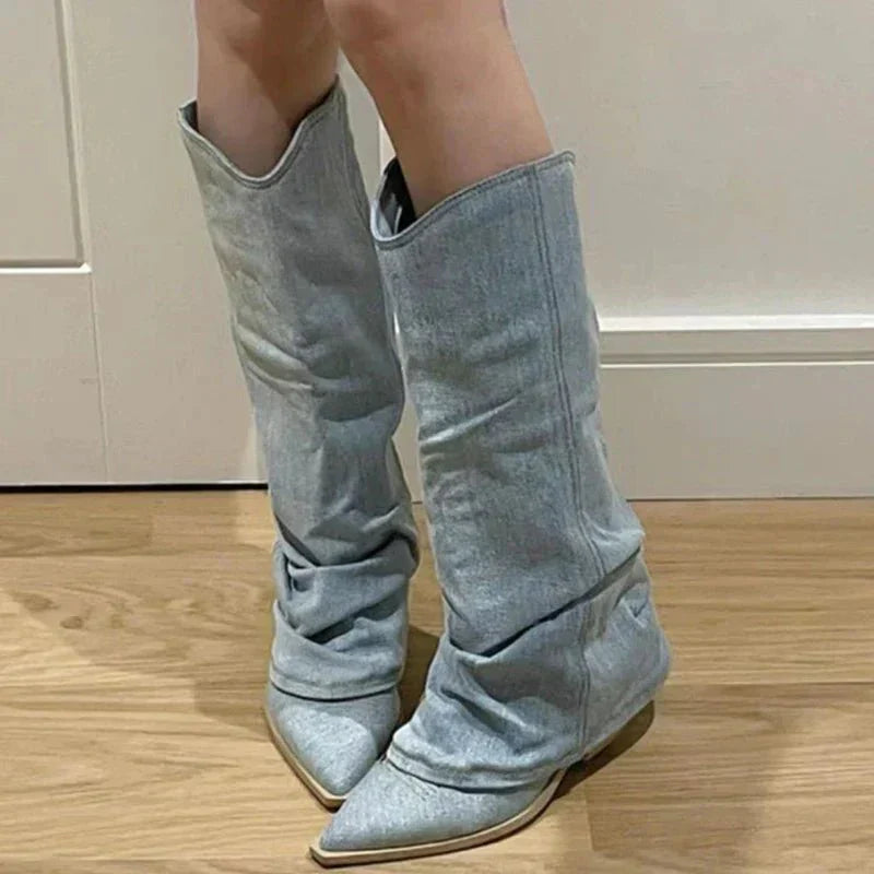 Paula® | Knee high cowboy boots