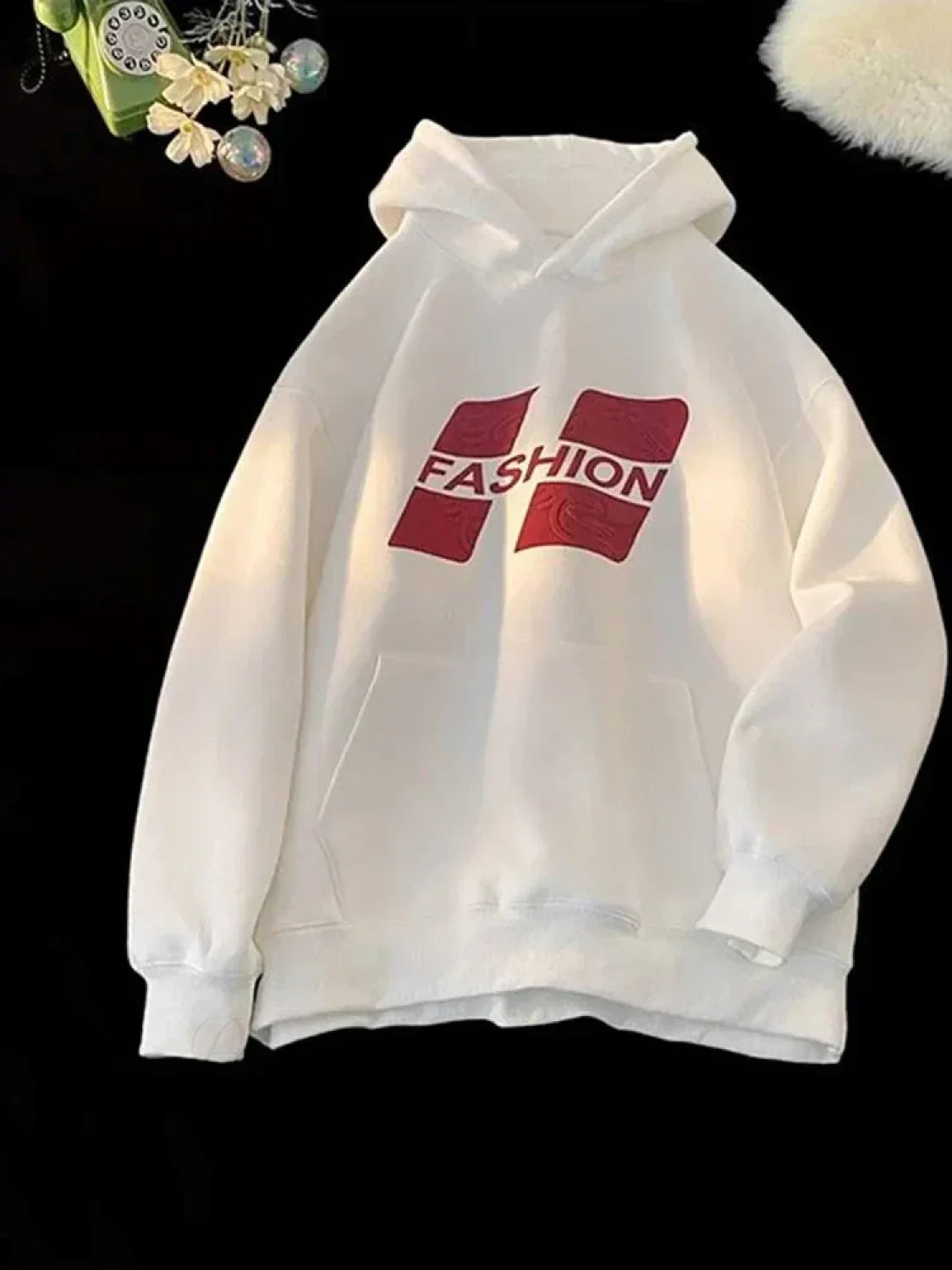 Printed Hip-Hop Street Hoodie