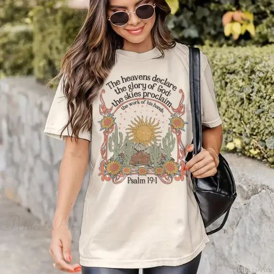 Psalm 19:1 Jesus Faith T-shirt