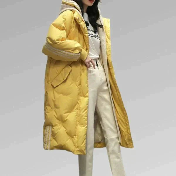 Flor | Elegant long padded jacket