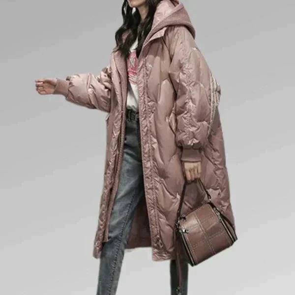 Flor | Elegant long padded jacket
