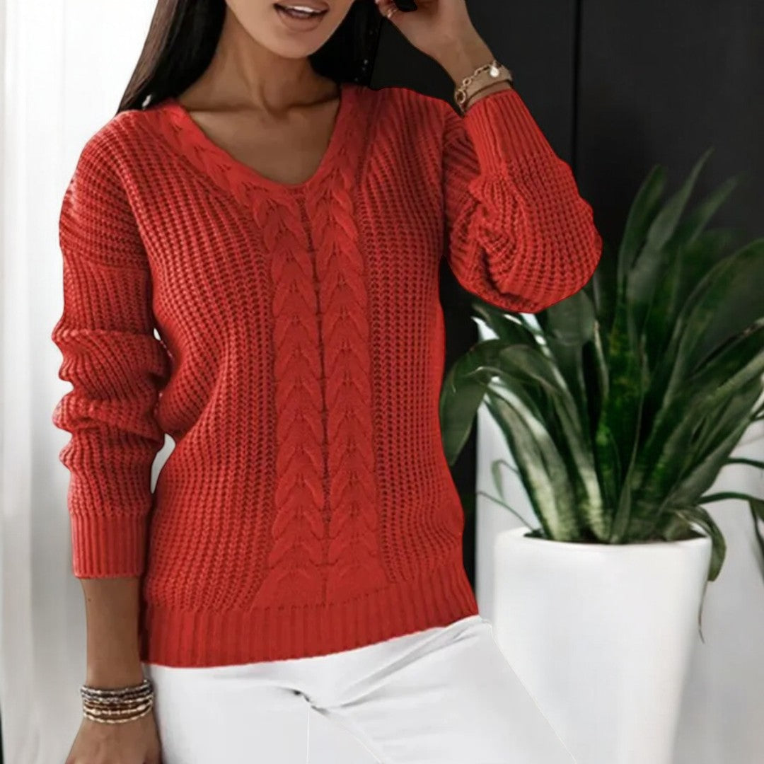 Abigail | Elegant cable knit sweater