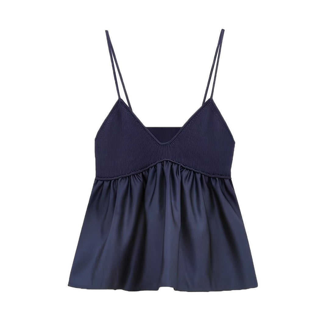 Marlee® | Knitted V-Neck Sling Blouse