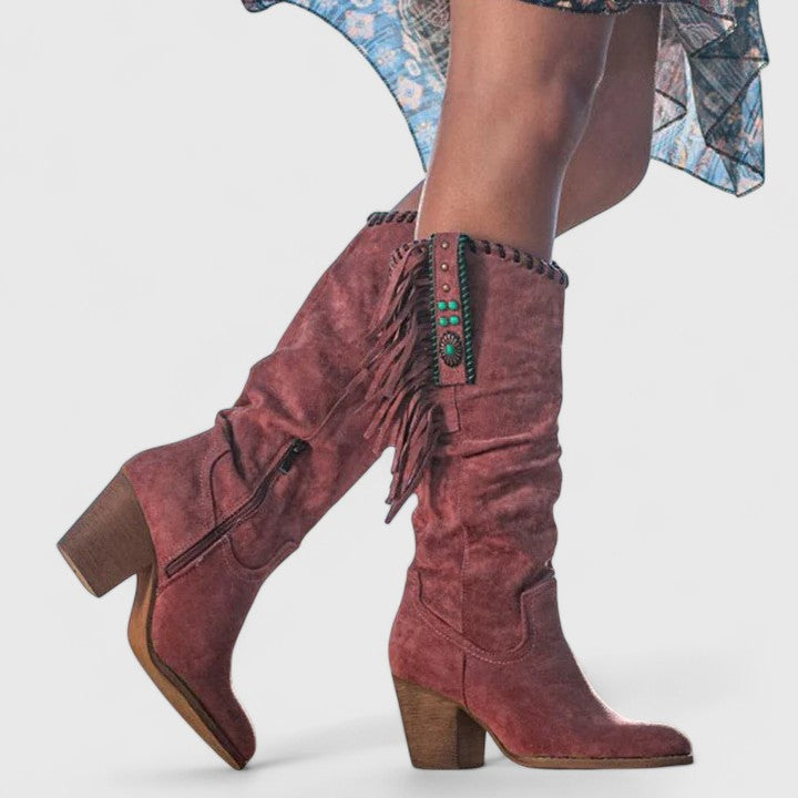 Kayla | Orthopedic Fringe Boots