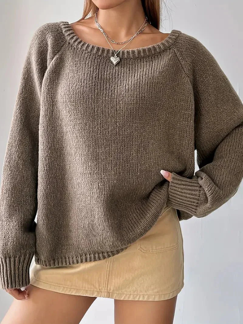 Oriana | Off-the-shoulder knit sweater