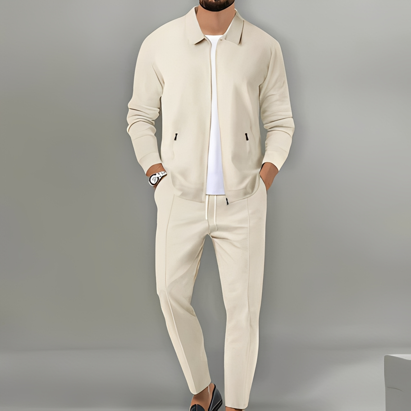 Ryan | Men's Zip Up Jacket Suit Set