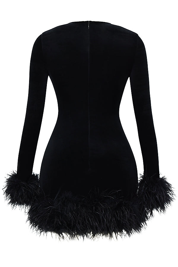 Lidia® | Women's velvet mini dress