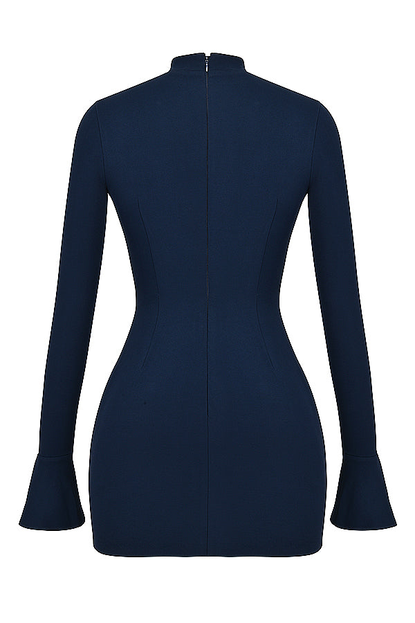 Yolanda® | Navy blue mini dress for women