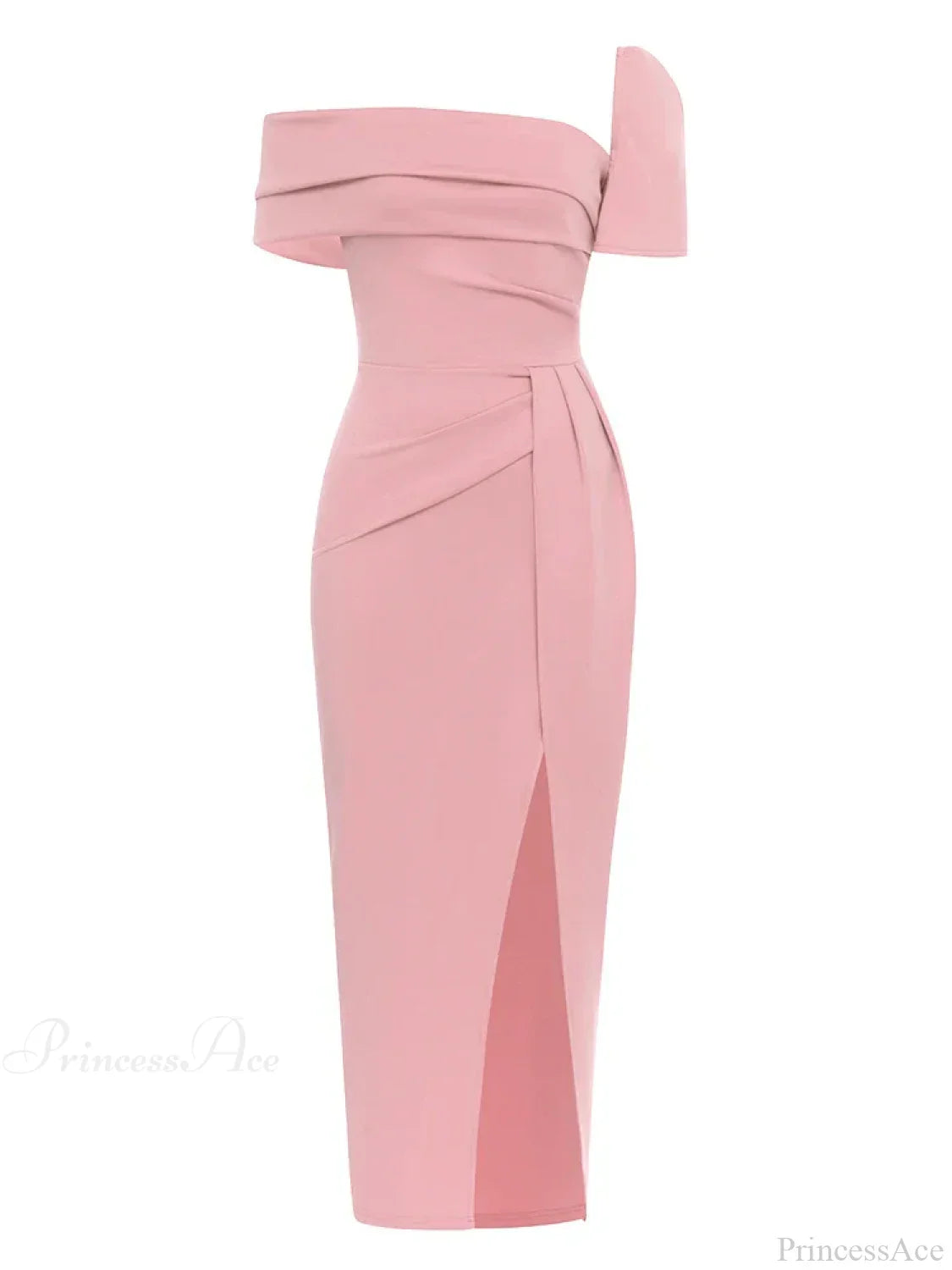 Sexy Square Collar Folds Design Long Dress Short Sleeves Party Dress