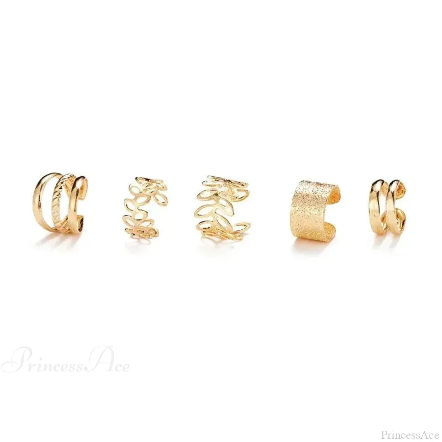Shiny Foliage Clamp Basic Non-Puncturing Earring