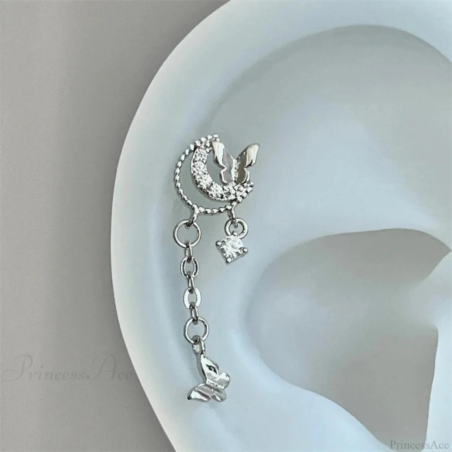Shiny Saturn 316L Stainless Steel Stud Earring