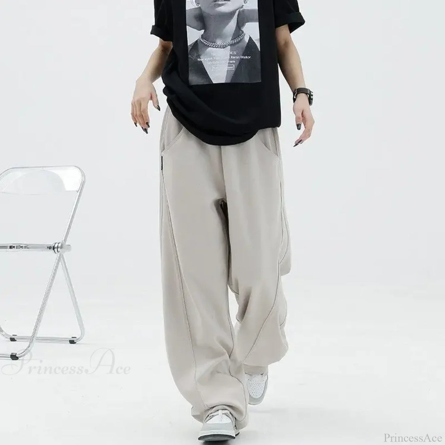 Solid Casual Street Dance Pants