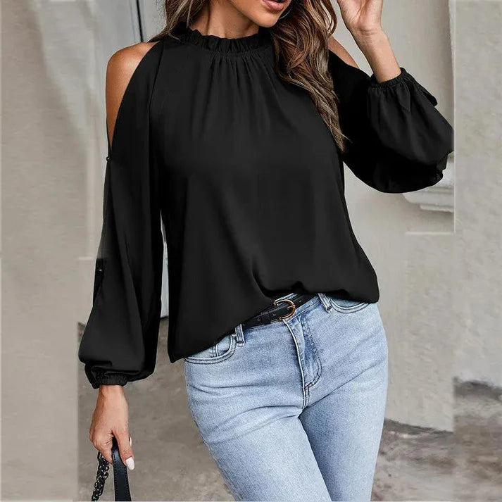 Florence® | Elegant Long-Sleeved Off-The-Shoulder Blouse