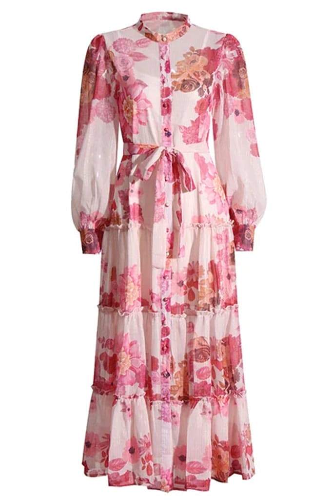 Keira® | Floral Maxi Dress With Long Sleeves