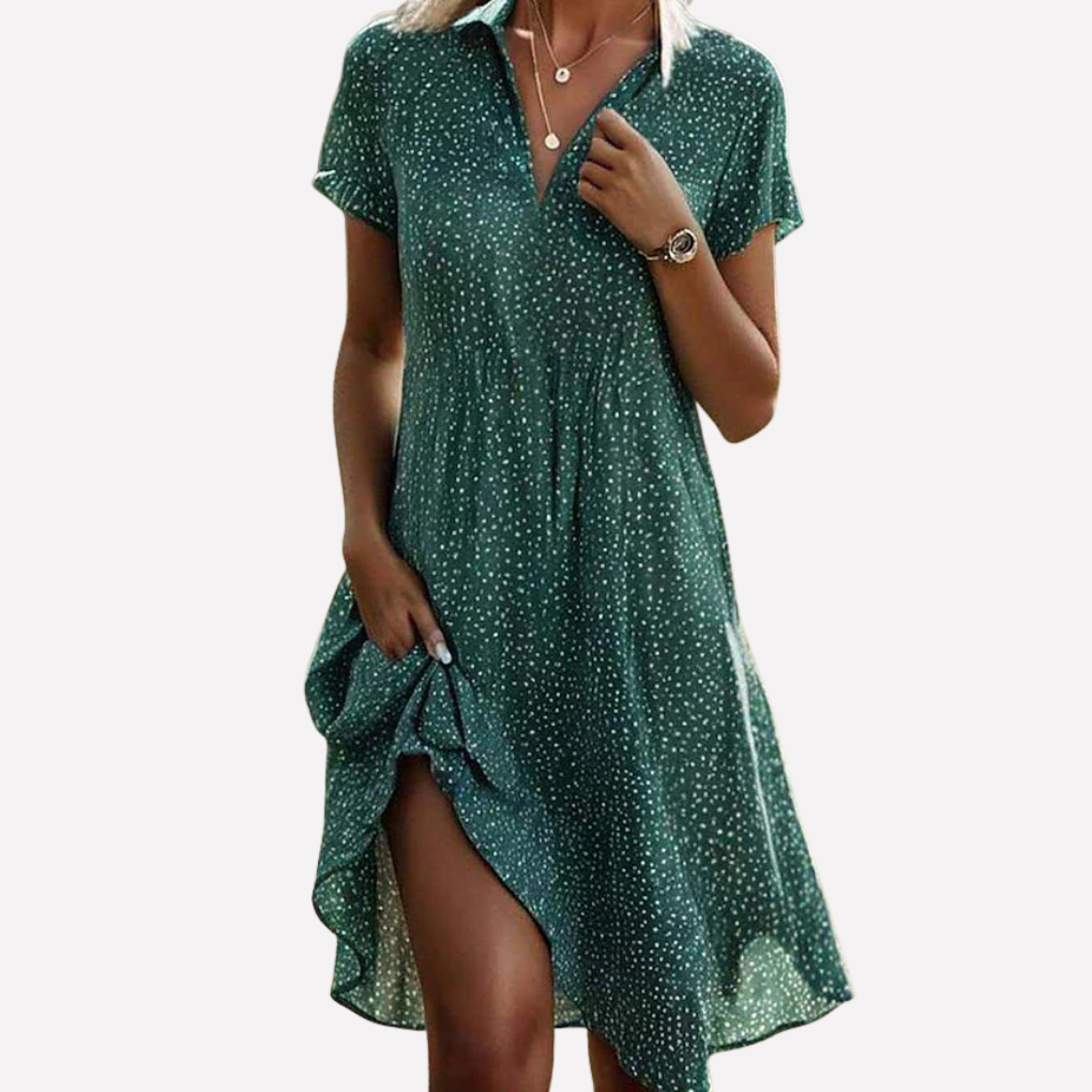 Tessa | Women's V-Neck A-Line Mini Dress