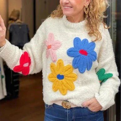 Olga® | Sweater with flowers