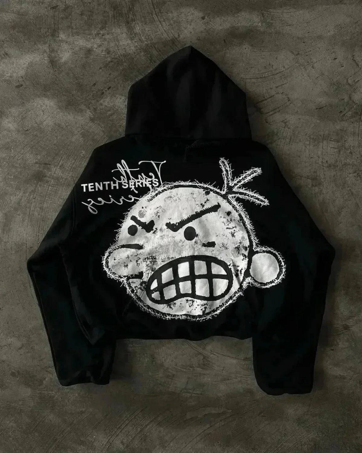 Two-Face Graphic Oversized Hoodie