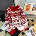 Alicia | Norwegian print style women's sweater
