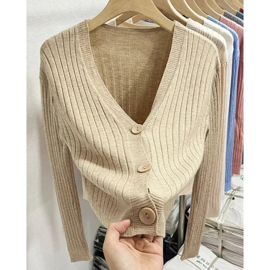 Marta | Casual women's sweater in pink, orange and blue for winter